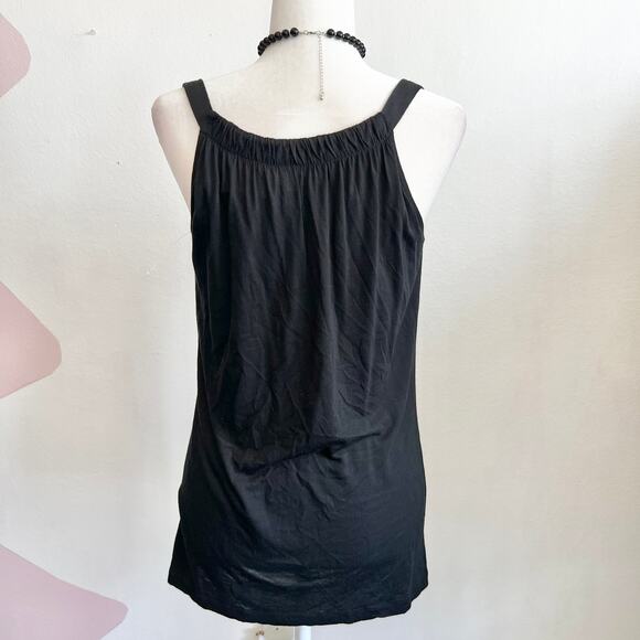 Black O Ring Tank Top, Y2K, Edgy, Grunge, Punk, Clubwear, Cyber,‎ Goth, Medium - Picture 3 of 4